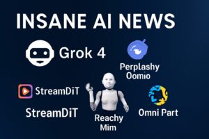 اخبار داغ هوش مصنوعی: Grok 4، Perplexity Comet، StreamDiT، Reachy Mini، OmniPart و بیشتر!