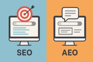 تفاوت سئو (SEO) با AEO (بهینه‌سازی موتور جستجو و بهینه‌سازی موتور پاسخ)